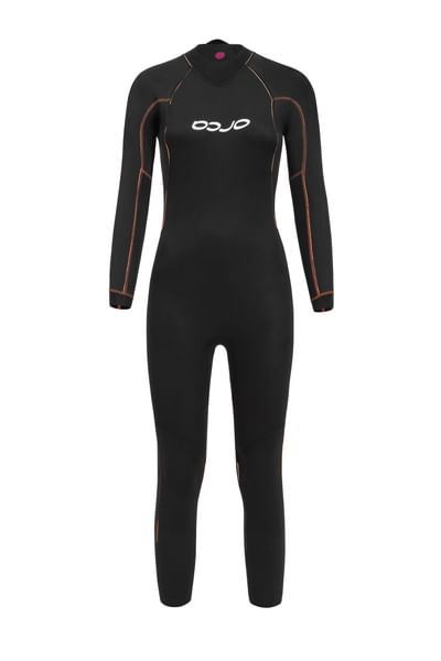 Openwater Core Hi-Vis Womens Swimming Wetsuit - Black/Orange