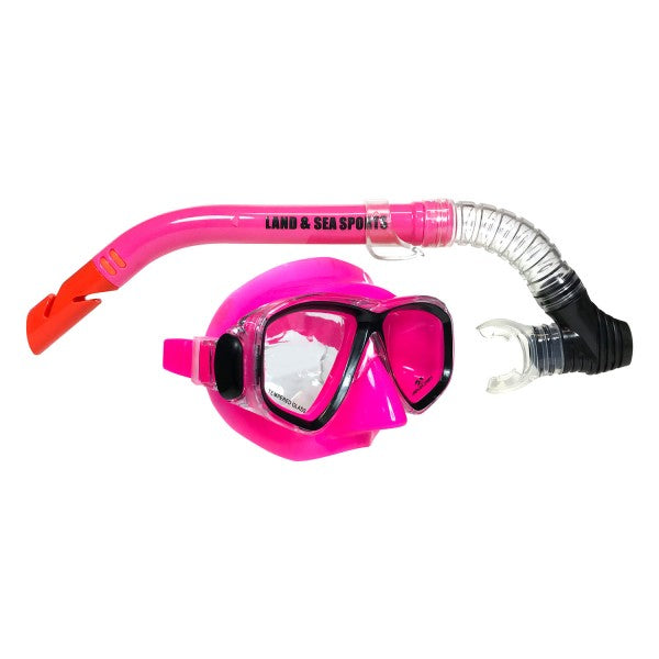 Clearwater Coloured Silicone Mask and Snorkel Set