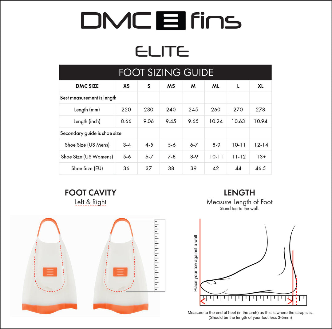 Elite Swim Fins - Kandy Yellow