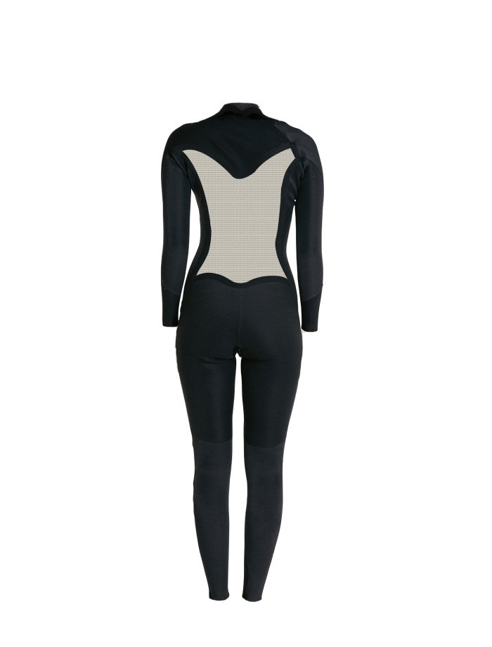 Bahia 3/2 Chest Zip Steamer Womens Wetsuit - Black