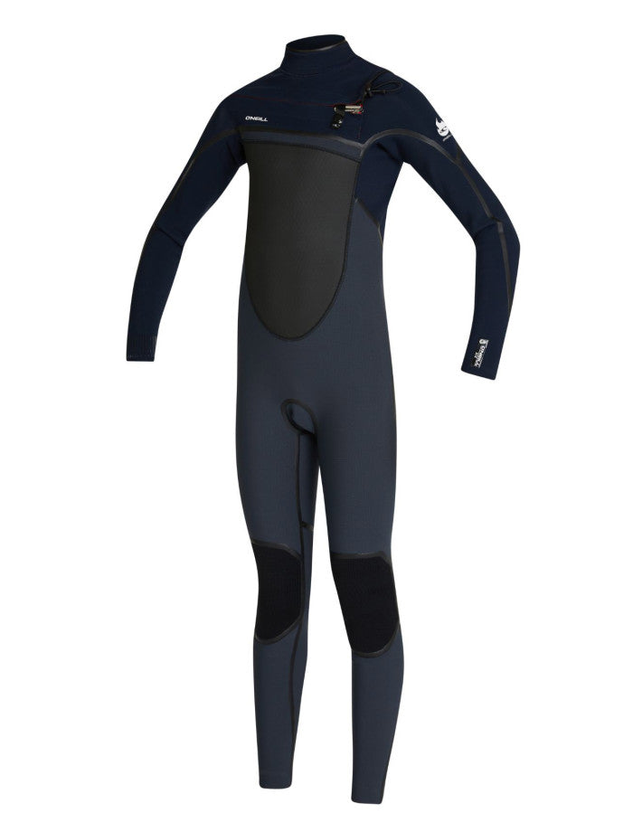 Boys Psycho Tech 3/2 Chest Zip Steamer Kids Wetsuit
