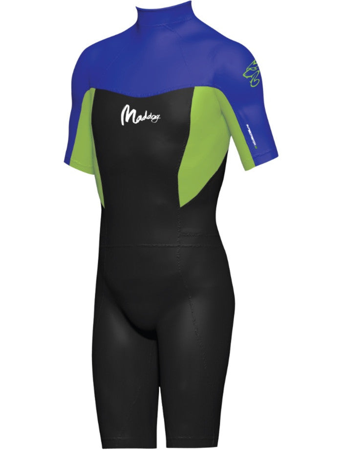 Boys 2mm Springsuit Kids Wetsuit - Blue/Black