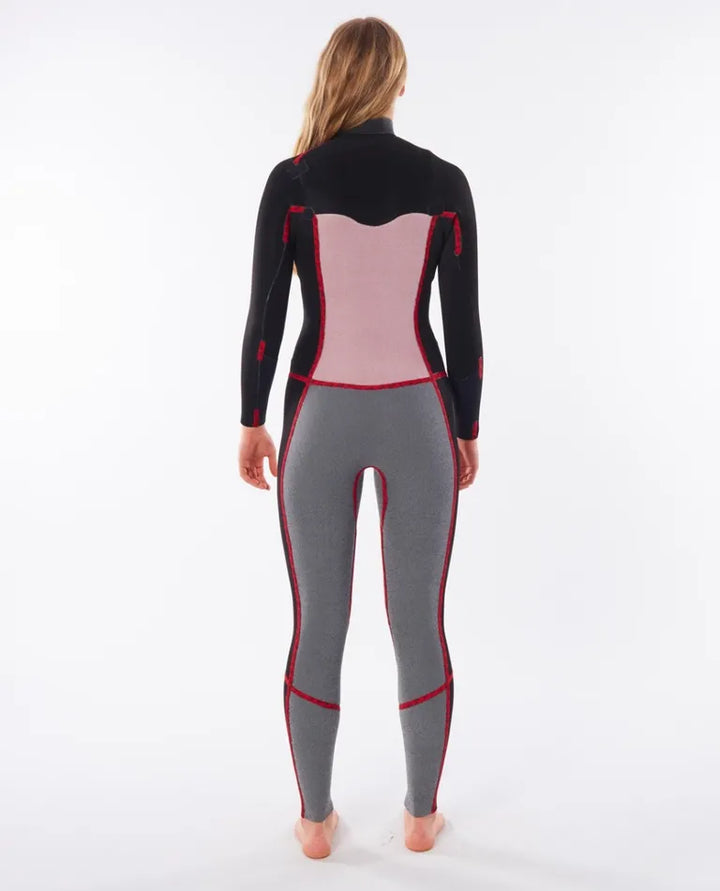 Dawn Patrol 3/2 Chest Zip Steamer Womens Wetsuit - Black