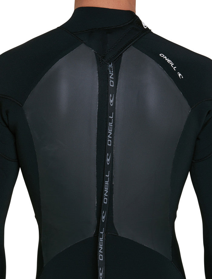 Defender 4/3 Back Zip Steamer Wetsuit - Black