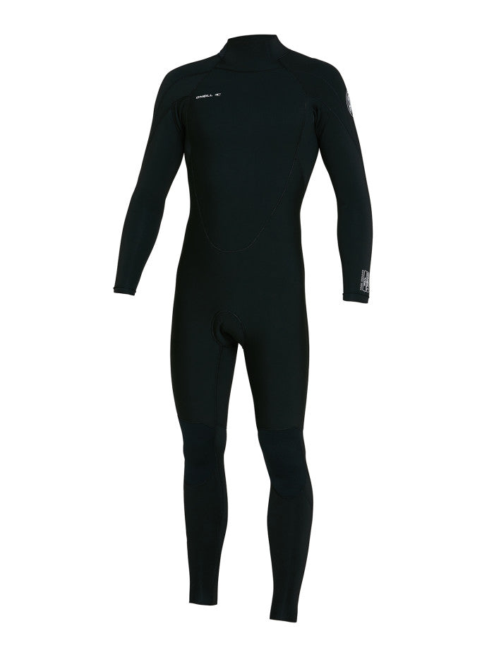 Defender 4/3 Back Zip Steamer Wetsuit - Black