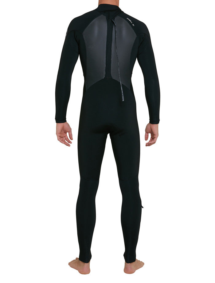 Defender 4/3 Back Zip Steamer Wetsuit - Black