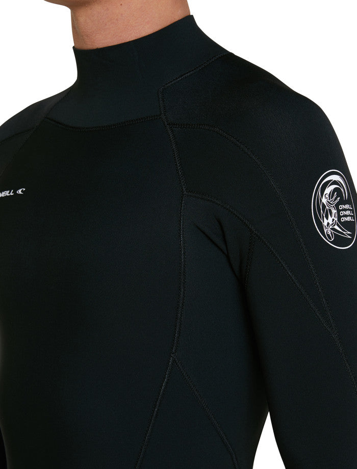 Defender 4/3 Back Zip Steamer Wetsuit - Black