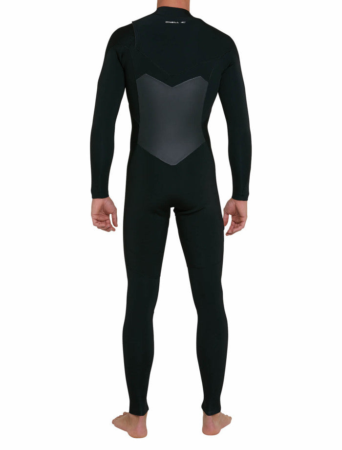 Defender 3/2 Chest Zip Steamer Wetsuit - Black