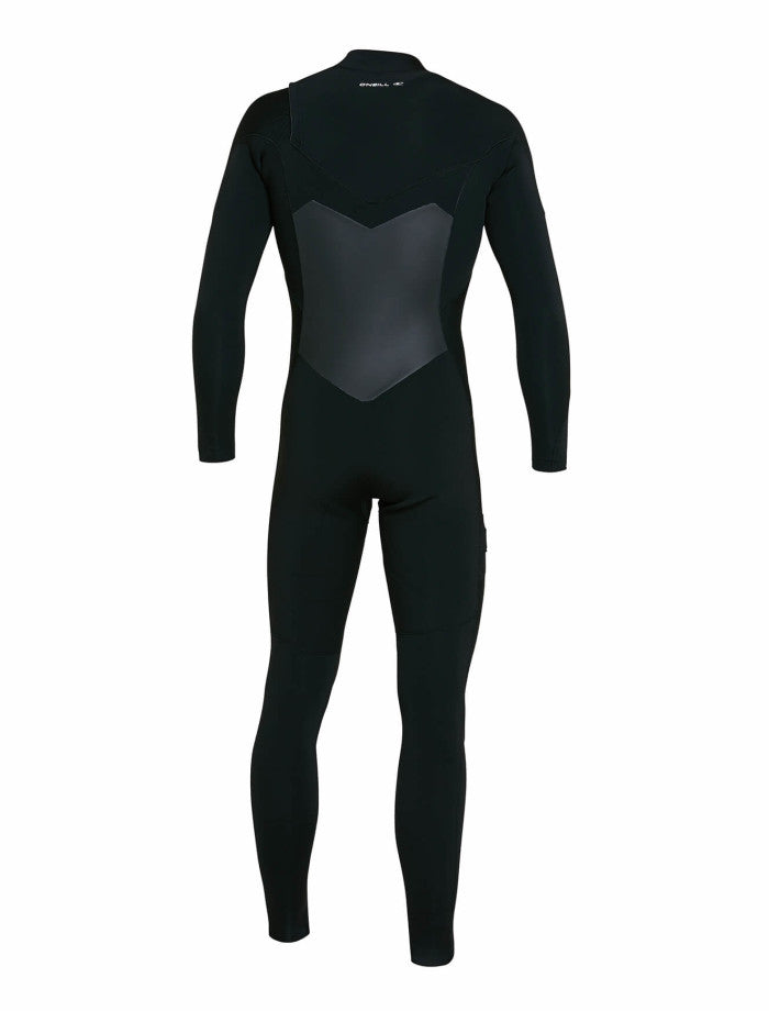 Defender 3/2 Chest Zip Steamer Wetsuit - Black