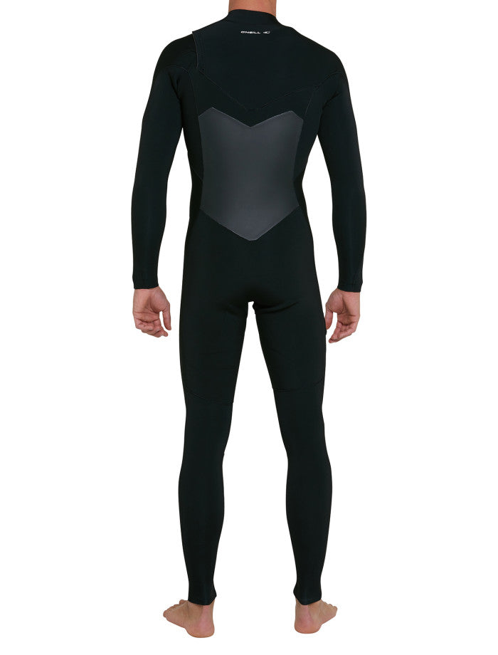 Defender 4/3 Chest Zip Steamer Wetsuit - Black