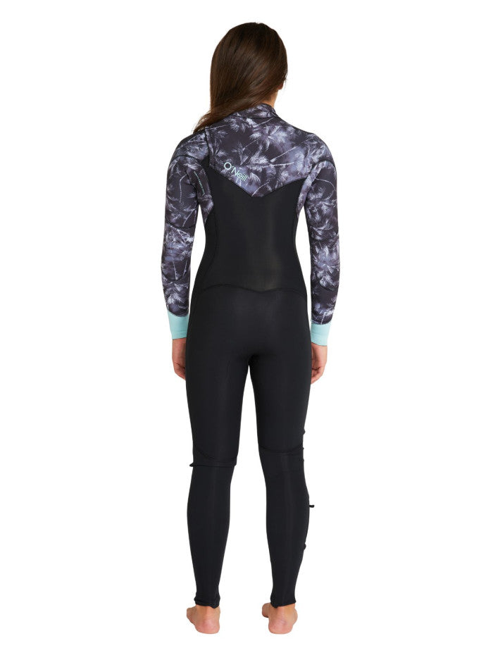 Girls Bahia 3/2 Chest Zip Steamer Kids Wetsuit - Hanalei