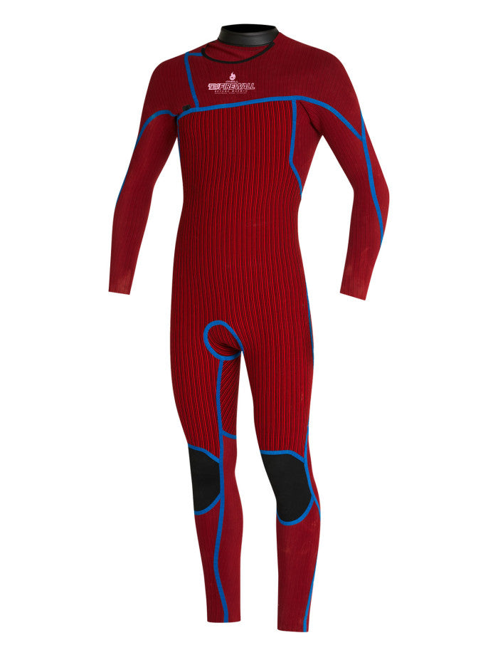 HyperFire 3/2 Chest Zip Steamer Wetsuit - Black