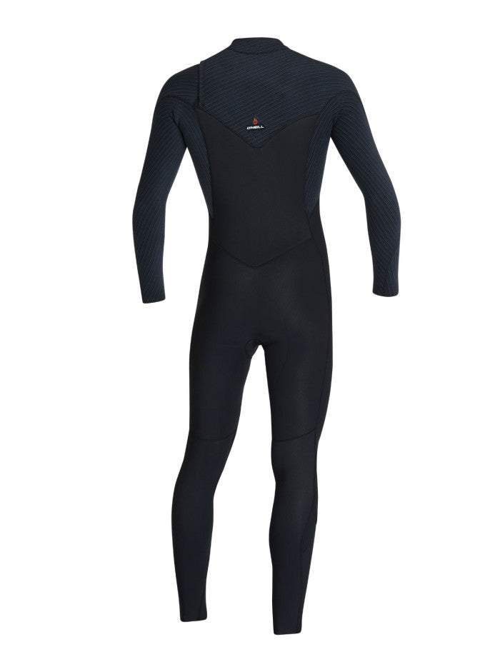 HyperFire 3/2 Chest Zip Steamer Wetsuit - Black