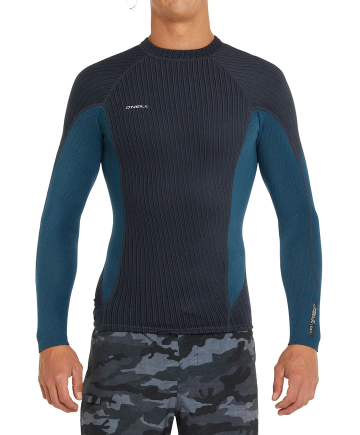 Hyperfreak 1.5mm TB3X Long Sleeve Wetsuit Jacket - Gunmetal/Cadet