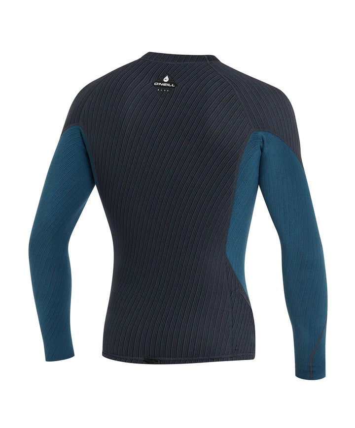 Hyperfreak 1.5mm TB3X Long Sleeve Wetsuit Jacket - Gunmetal/Cadet