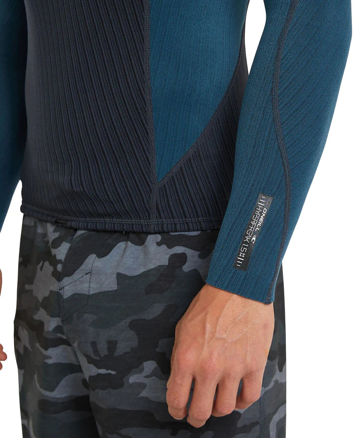 Hyperfreak 1.5mm TB3X Long Sleeve Wetsuit Jacket - Gunmetal/Cadet