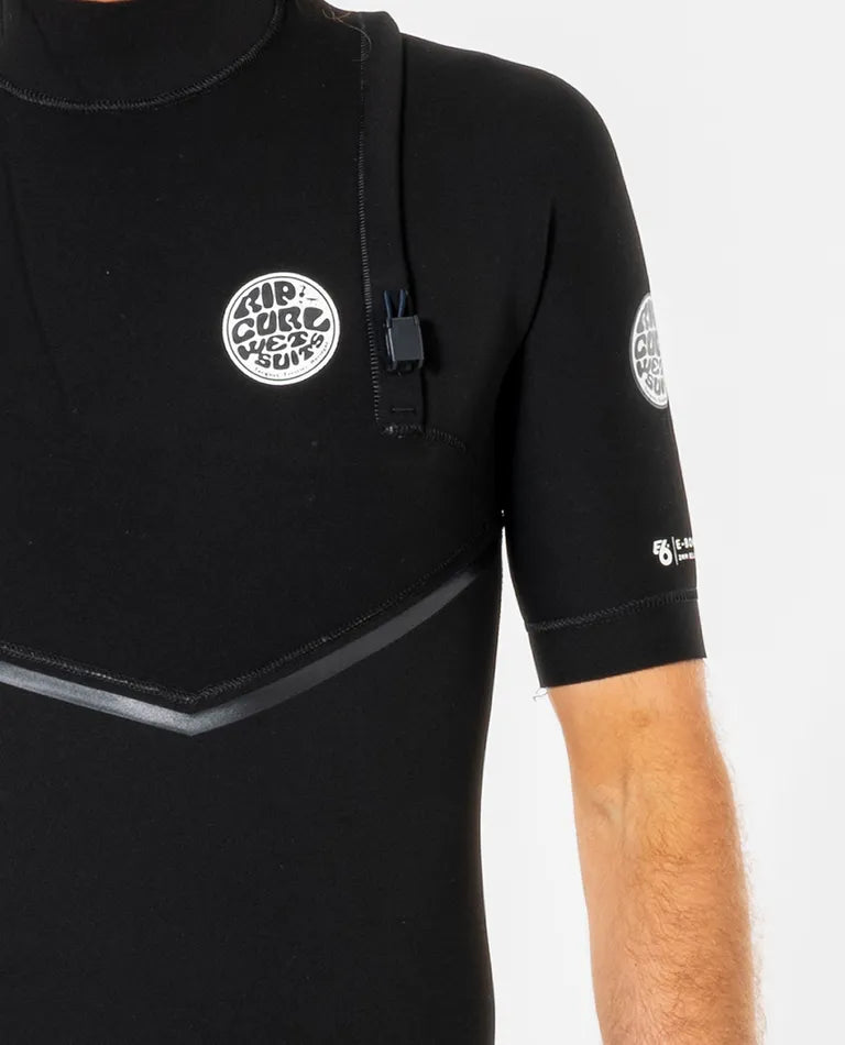 E-Bomb Zip Free 2/2 Short Sleeve Steamer Mens Wetsuit - Black