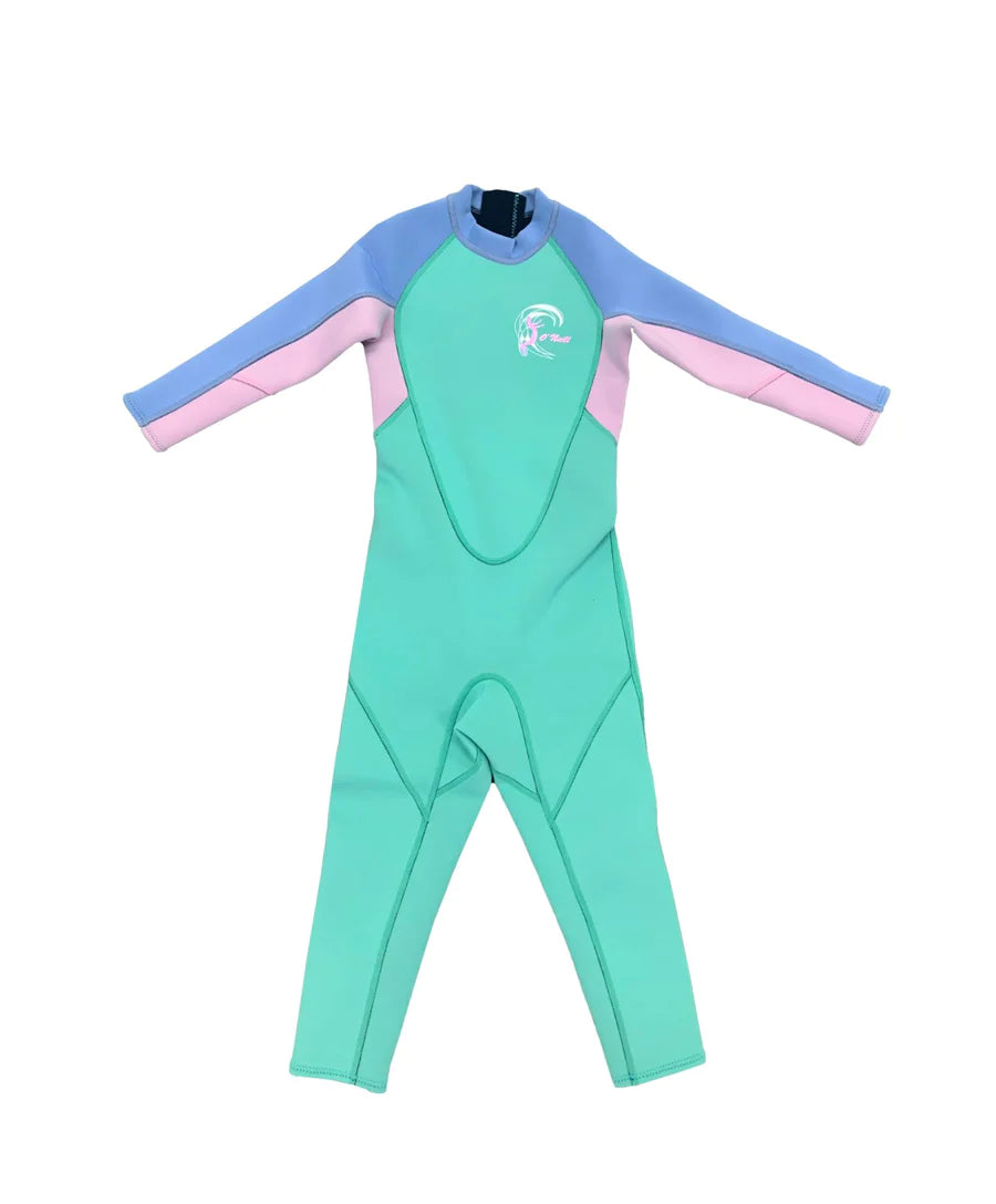 Toddlers Reactor 2mm Back Zip Full Steamer Wetsuit - Seafoam