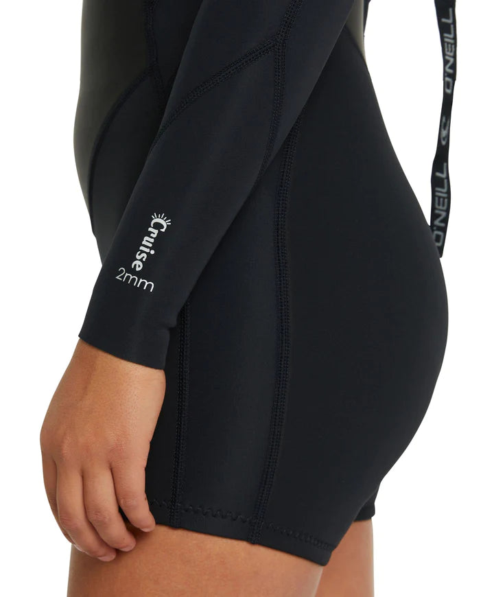Cruise 2mm Long Sleeve Springsuit Womens Wetsuit - Black