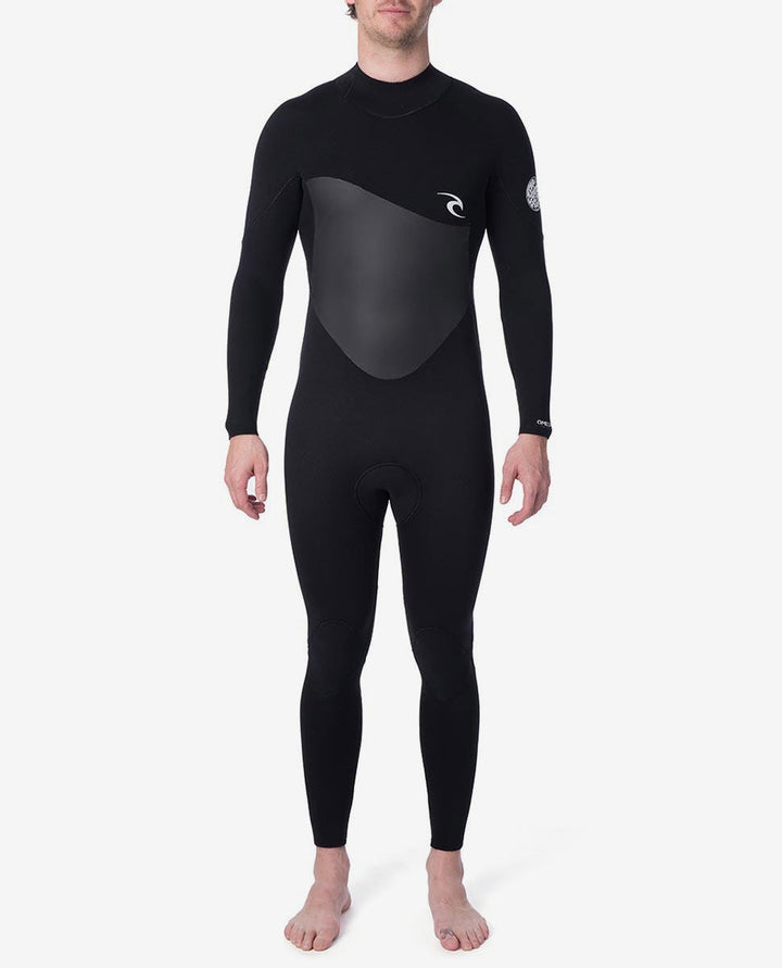Omega 3/2 GB Back Zip Steamer Mens Wetsuit - Black