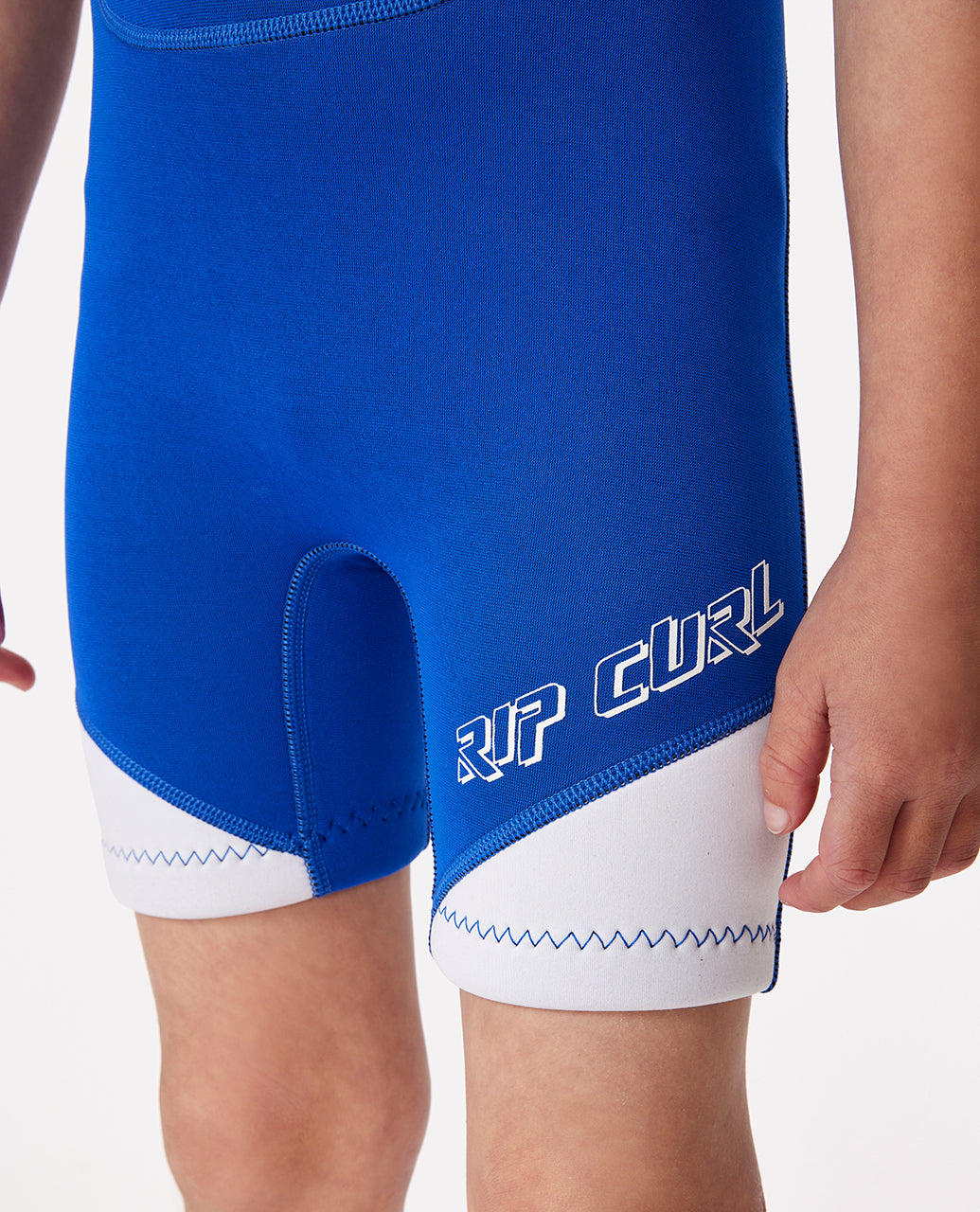 Groms Omega Back Zip Springsuit Kids Wetsuit - Blue