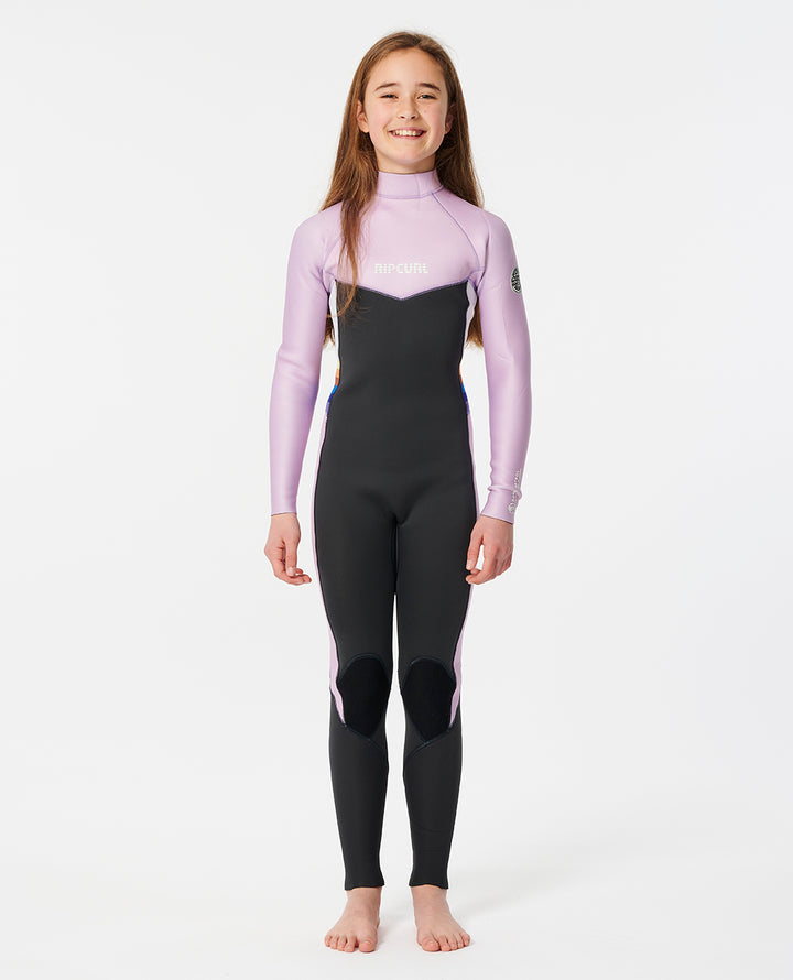 Girls Dawn Patrol 3/2 Back Zip Steamer Kids Wetsuit