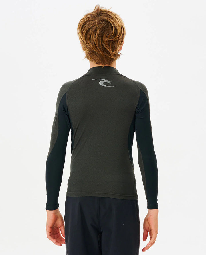 Boys Wave Long Sleeve Rashguard - Black