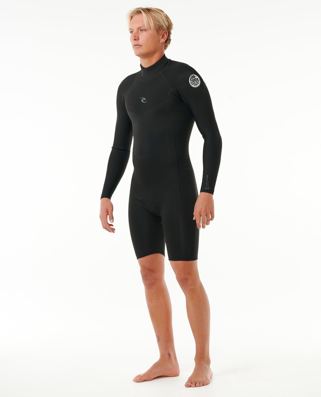 Dawn Patrol 2mm Long Sleeve Back Zip Springsuit - Black