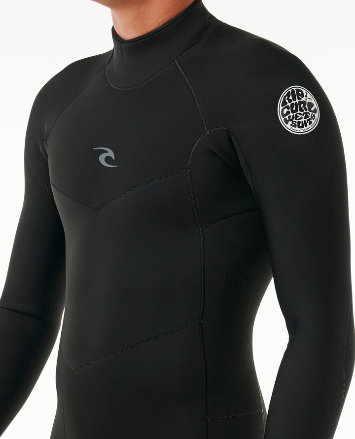 Dawn Patrol 2mm Long Sleeve Back Zip Springsuit - Black