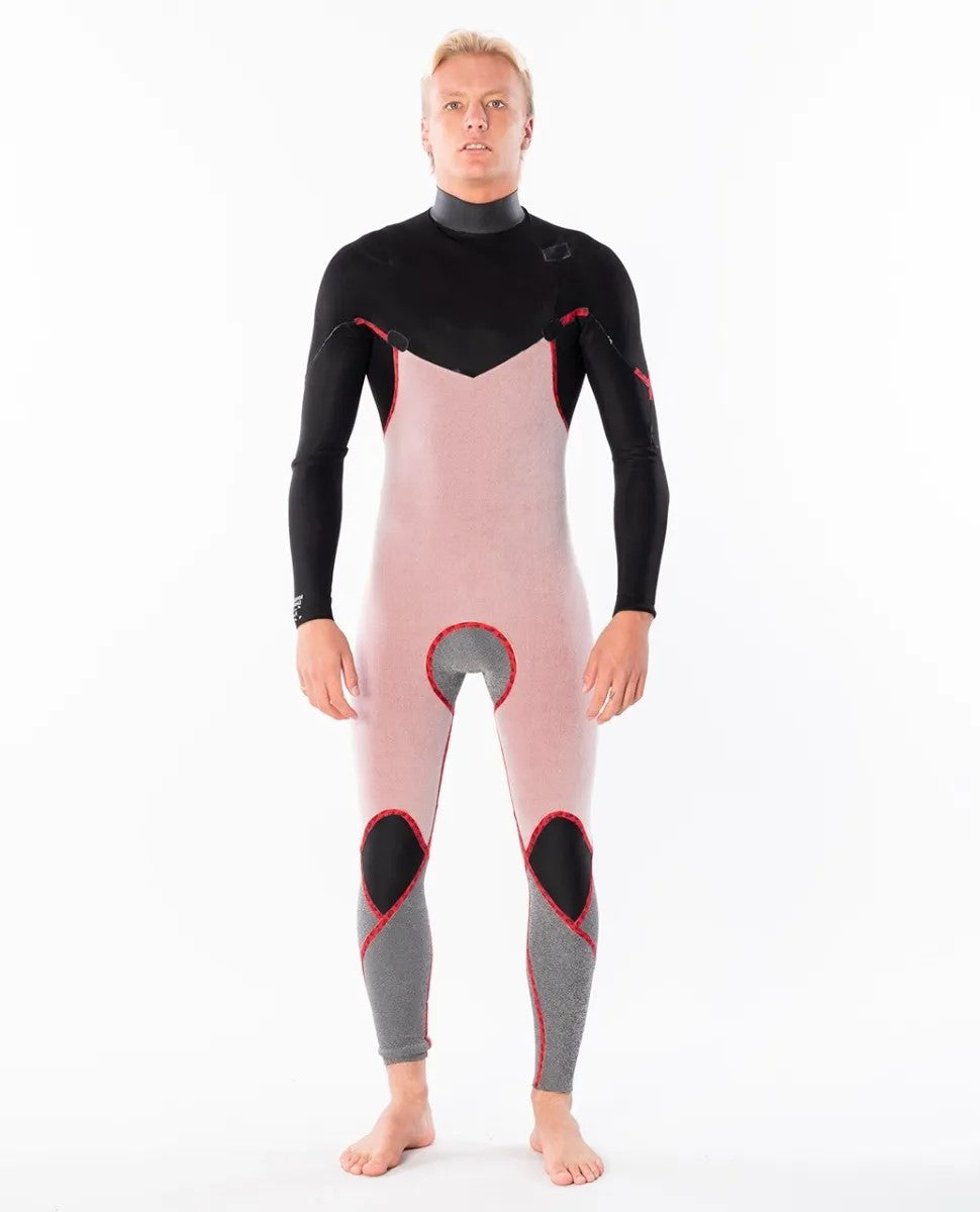 Dawn Patrol 3/2 Chest Zip Steamer Mens Wetsuit (2022) - Black