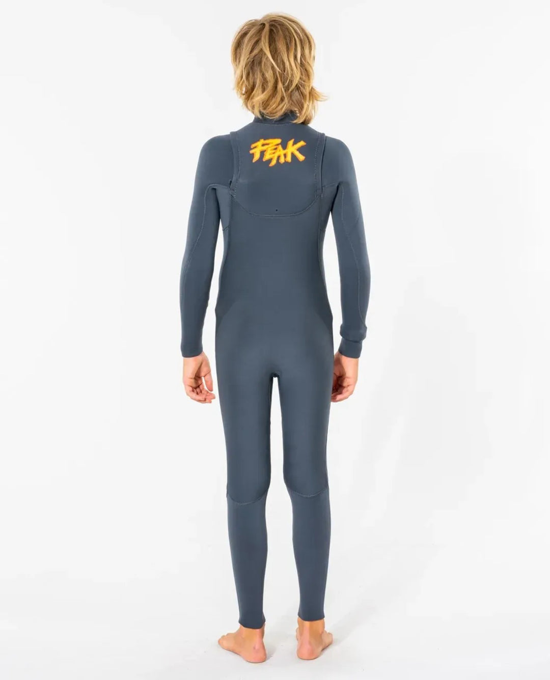 Peak Junior Climax Pro 4/3 Sealed Chest Zip Steamer Wetsuit - Charcoal Grey