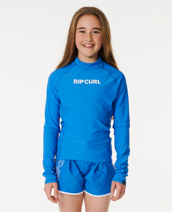 Girls Classic Surf Long Sleeve Kids Rash Vest