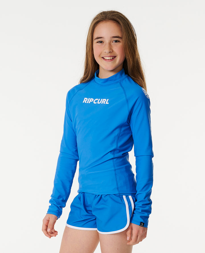 Girls Classic Surf Long Sleeve Kids Rash Vest