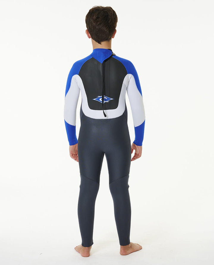 Boys Omega 3/2 Back Zip Steamer Kids Wetsuit