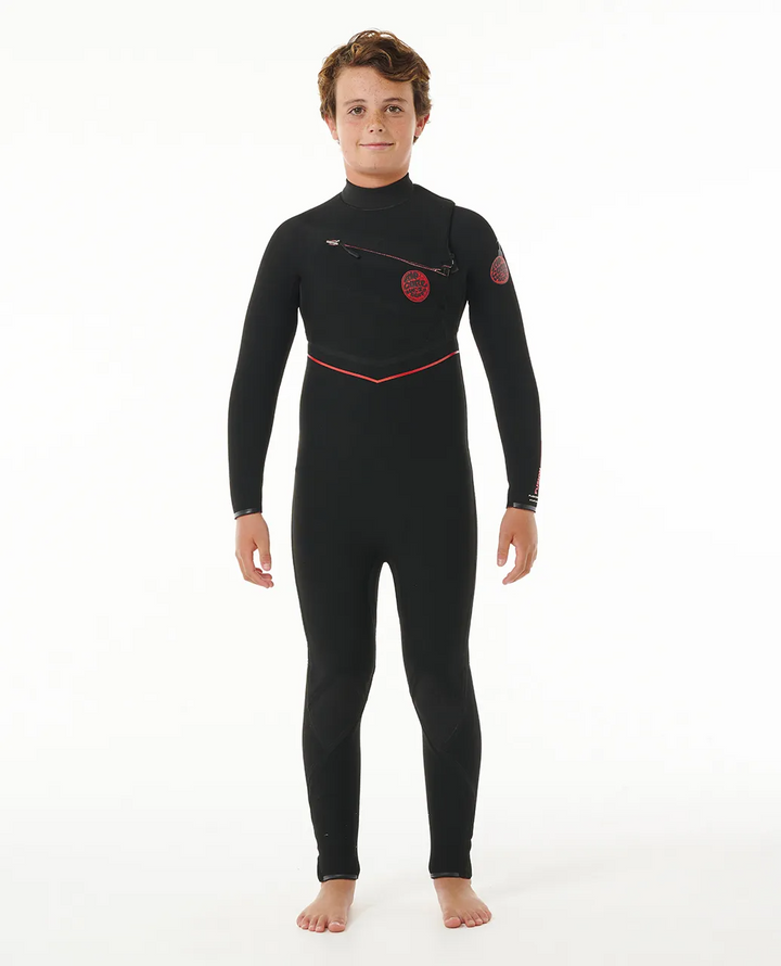 Boys Flashbomb Fusion 3/2 Chest Zip Steamer Wetsuit