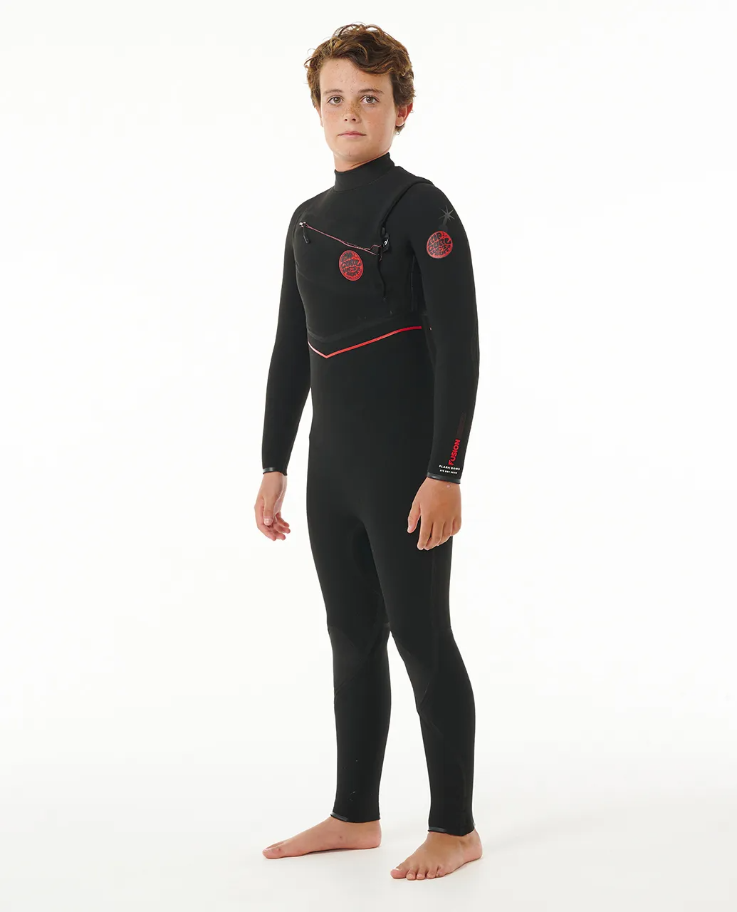 Boys Flashbomb Fusion 3/2 Chest Zip Steamer Wetsuit