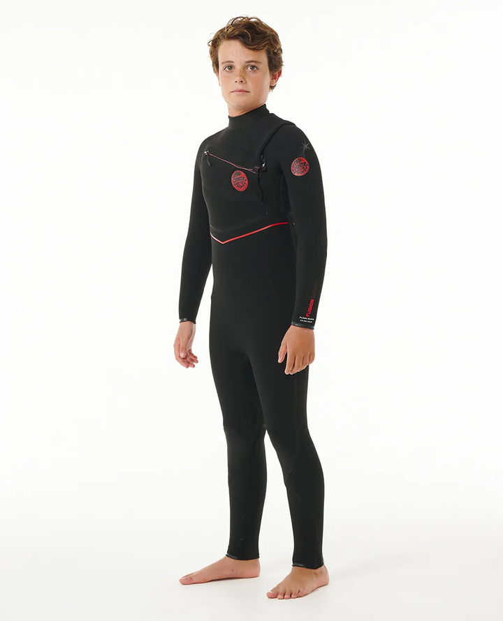 Boys Flashbomb Fusion 3/2 Chest Zip Steamer Wetsuit