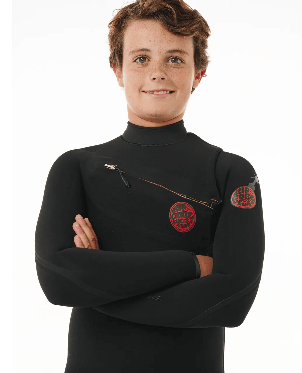 Boys Flashbomb Fusion 3/2 Chest Zip Steamer Wetsuit