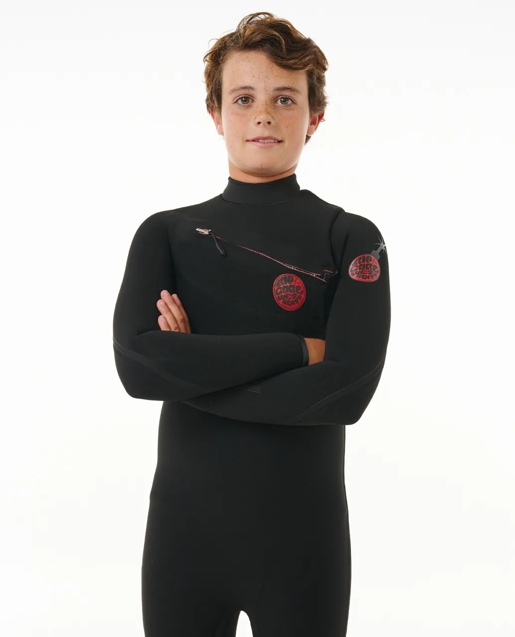 Boys Flashbomb Fusion 3/2 Chest Zip Steamer Wetsuit