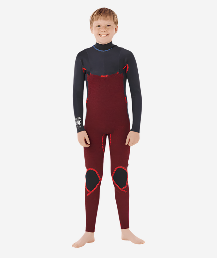 Boys Dawn Patrol 4/3 Chest Zip Kids Steamer Wetsuit