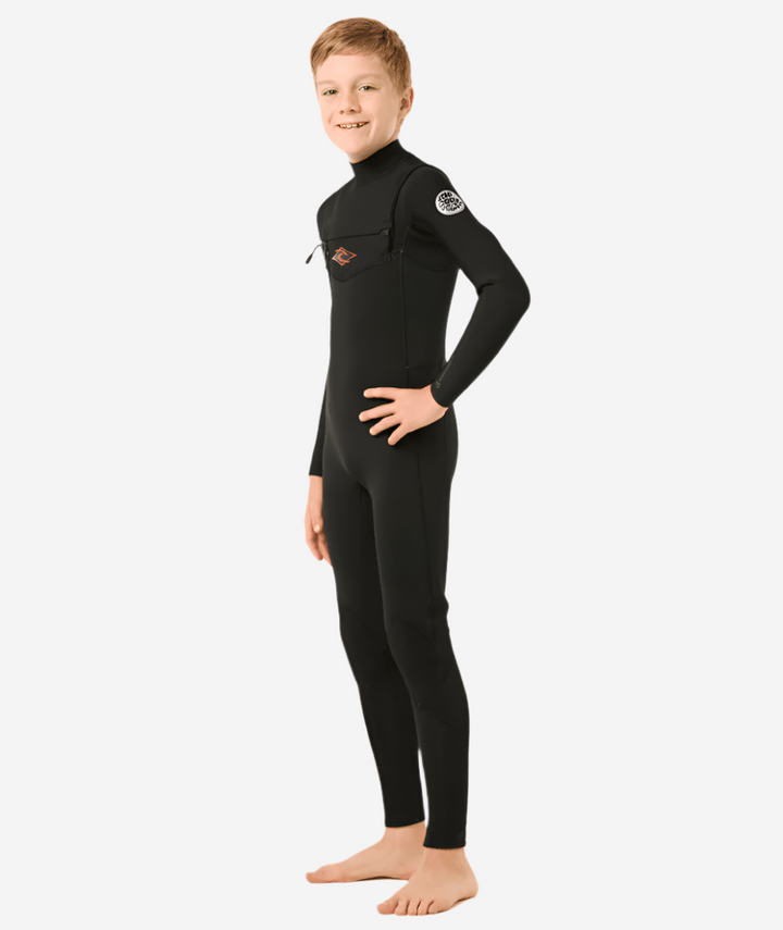 Boys Dawn Patrol 4/3 Chest Zip Kids Steamer Wetsuit