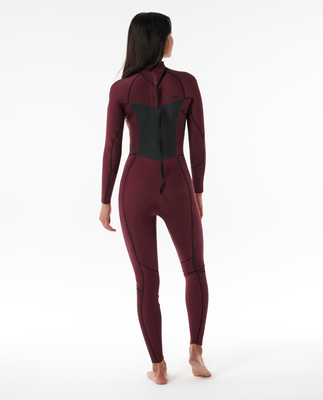 Womens Dawn Patrol 3/2 Back Zip Steamer Wetsuit - Plum