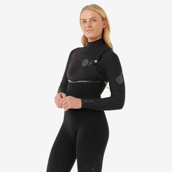 Womens E-Bomb 4/3 Chest Zip Steamer Wetsuit
