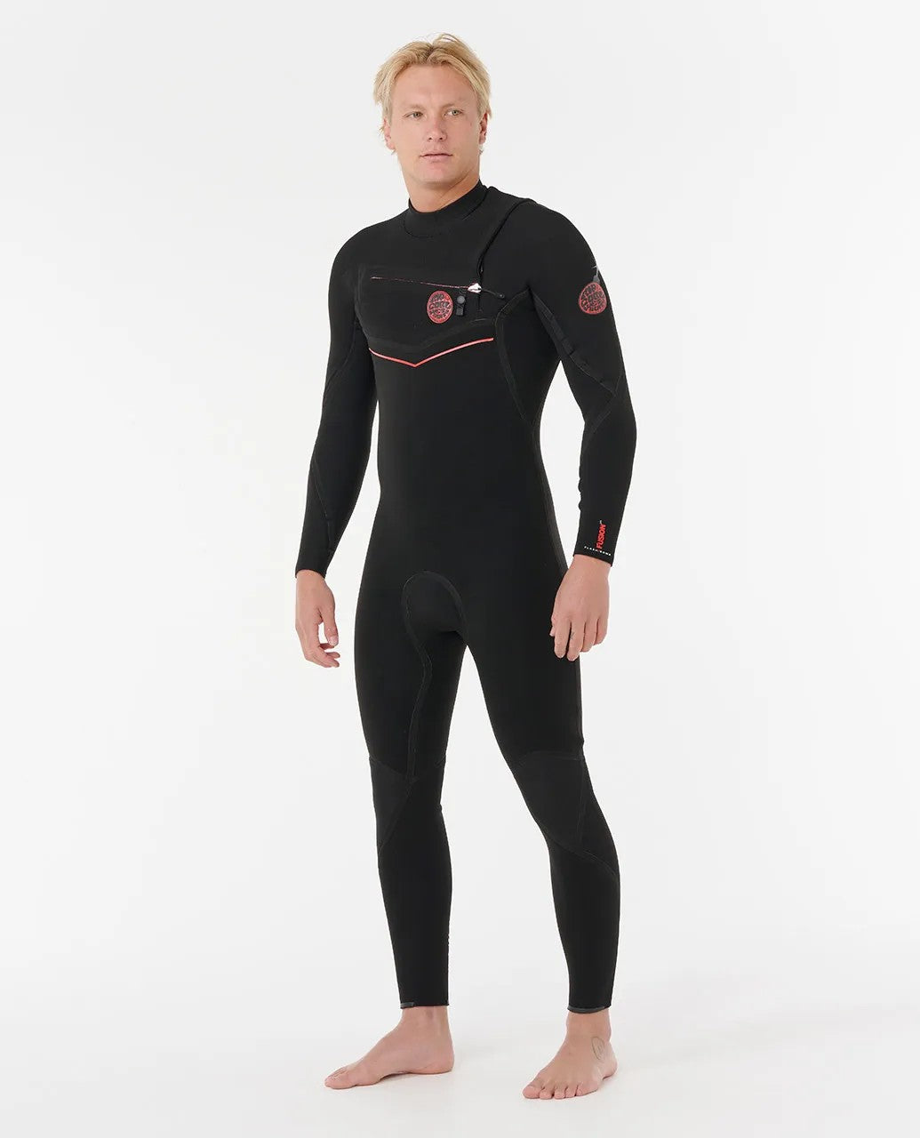 Flashbomb Fusion 4/3 Chest Zip Dry Seam Steamer Wetsuit - Black
