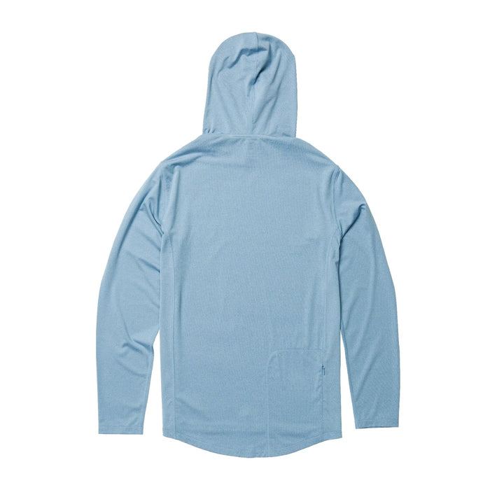 Early Boater Long Sleeve Hooded Surf Shirt - Coastal Blue