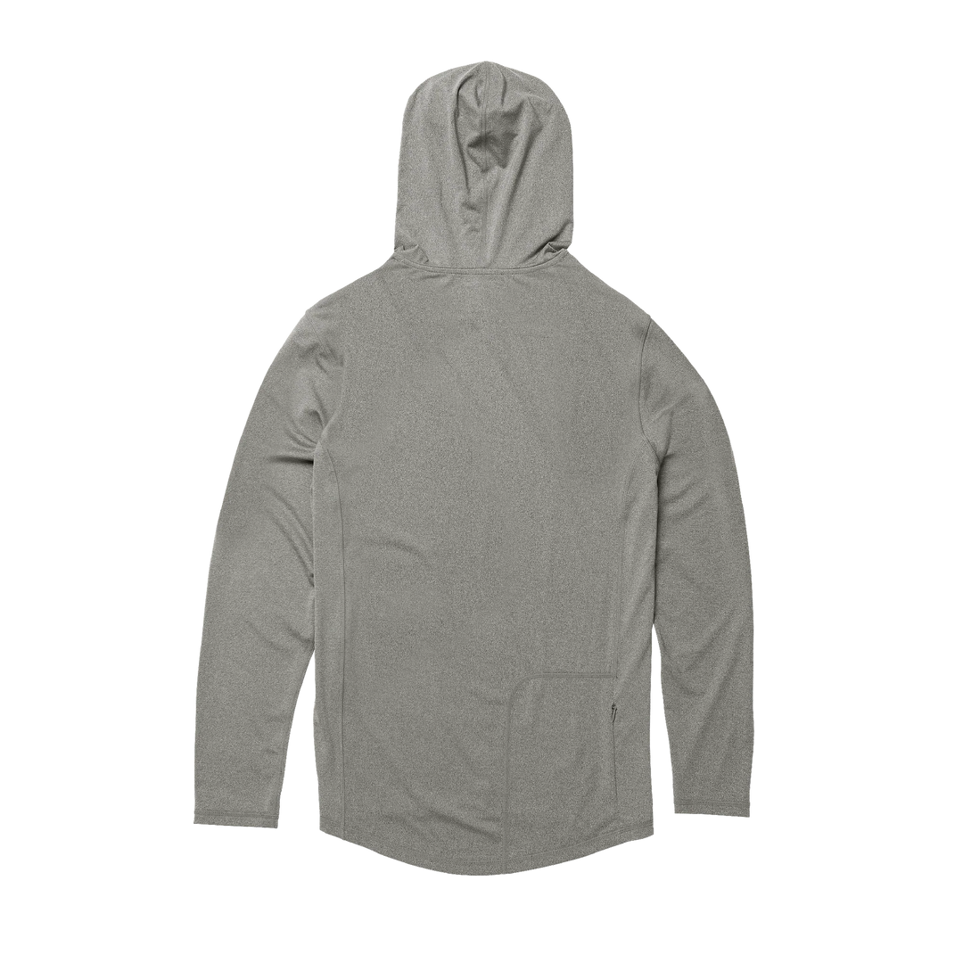 Early Boater Long Sleeve Hooded Surf Shirt - Heather Grey