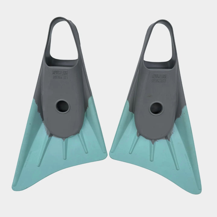 S1 Super Soft Surf Fins - Grey/Ice Blue