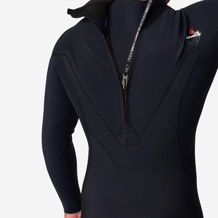 HyperFire 3/2 Back Zip Steamer Wetsuit - Black