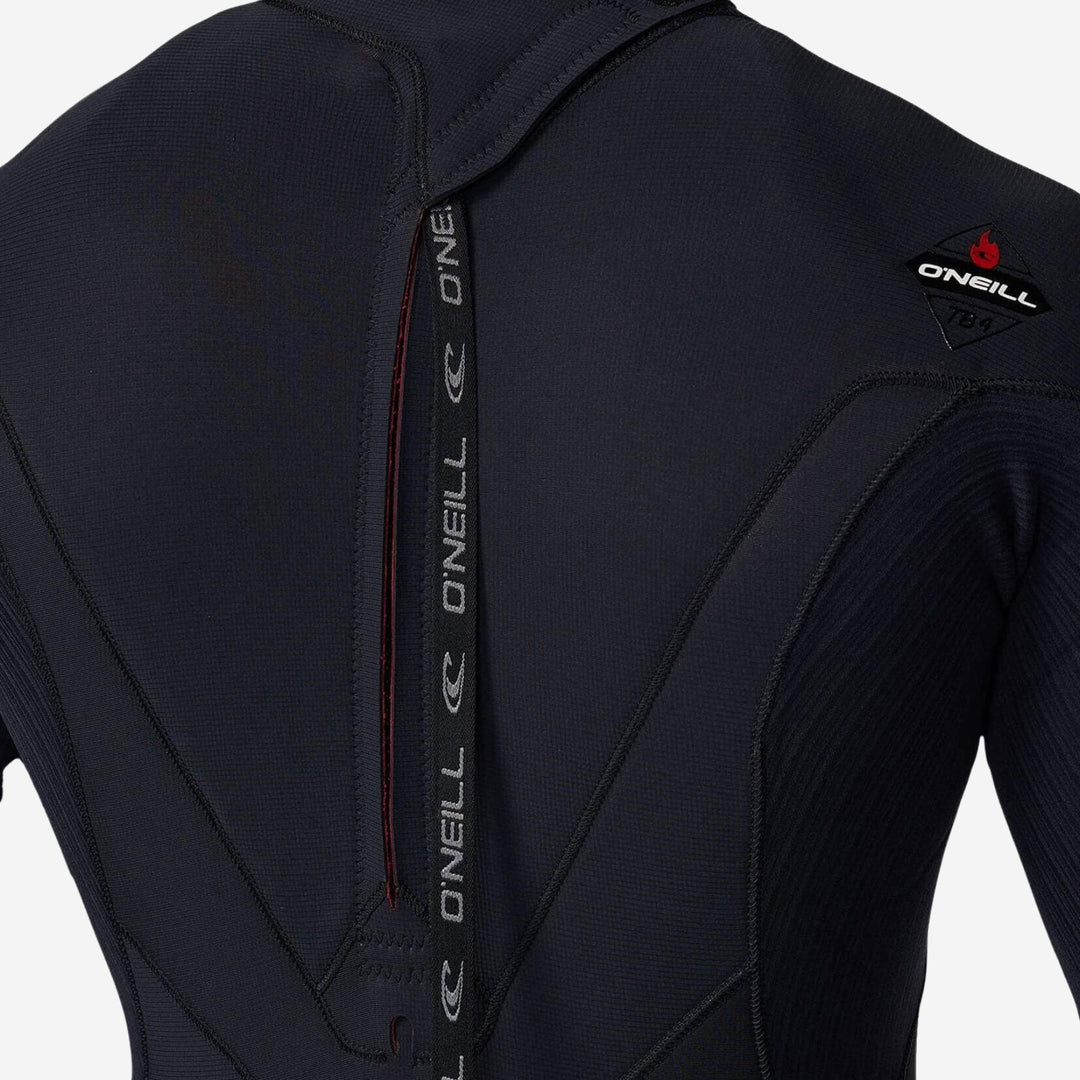 HyperFire 3/2 Back Zip Steamer Wetsuit - Black