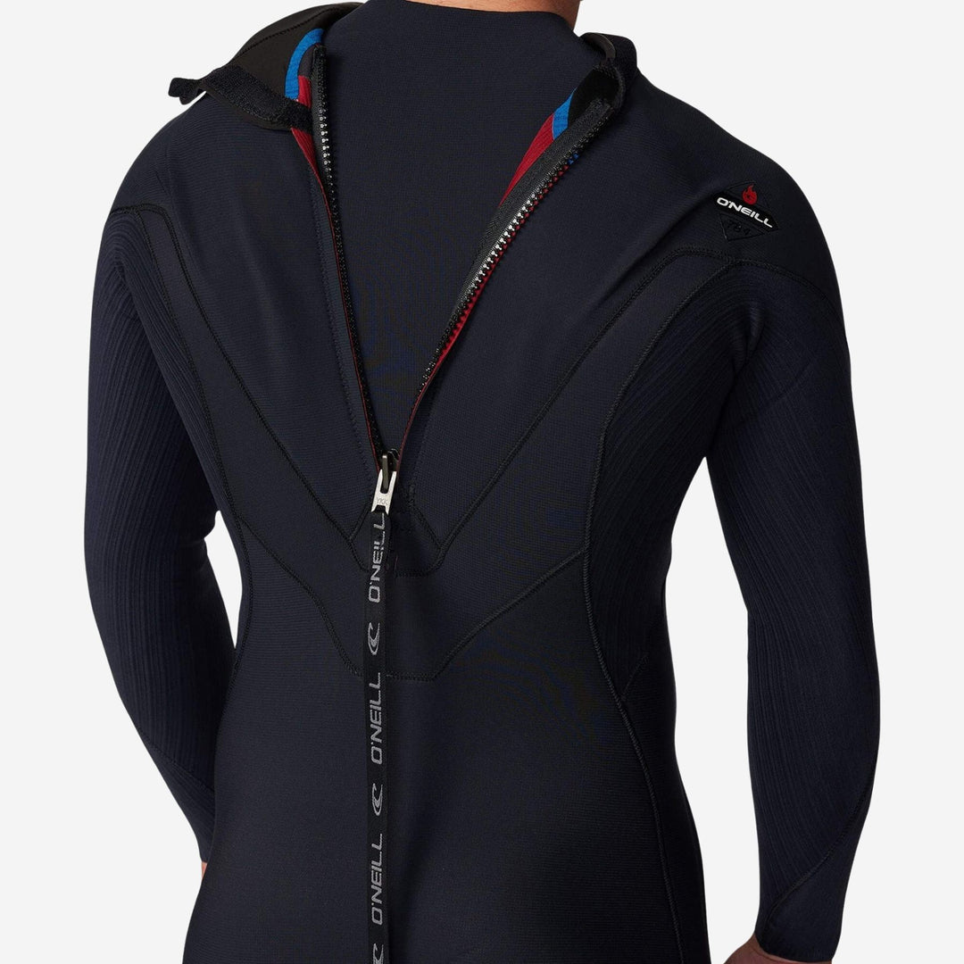 HyperFire 3/2 Back Zip Steamer Wetsuit - Black